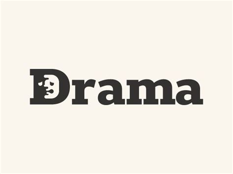 Drama Typography Poster by Bojan Oreskovic