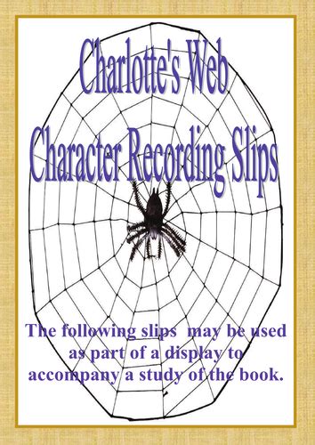 Charlotte's Web - Character Cards | Teaching Resources