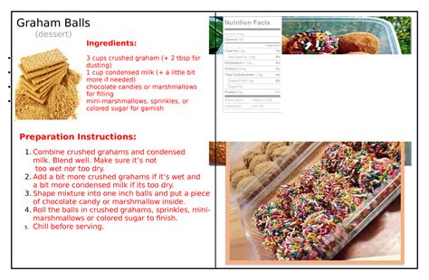 Graham Balls Food Practice and Recipe - Graham Balls (dessert ...