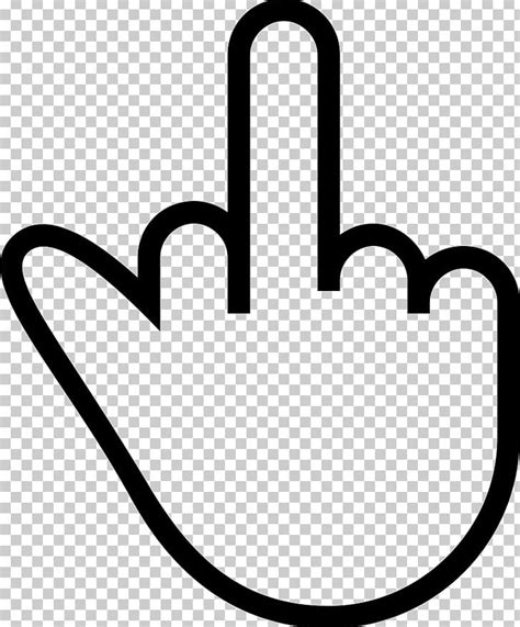 The Finger Middle Finger PNG, Clipart, Area, Black And White, Computer ...