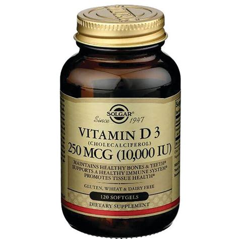 Solgar Vitamin D3 250 mcg 120 Sgels - Swanson Health Products