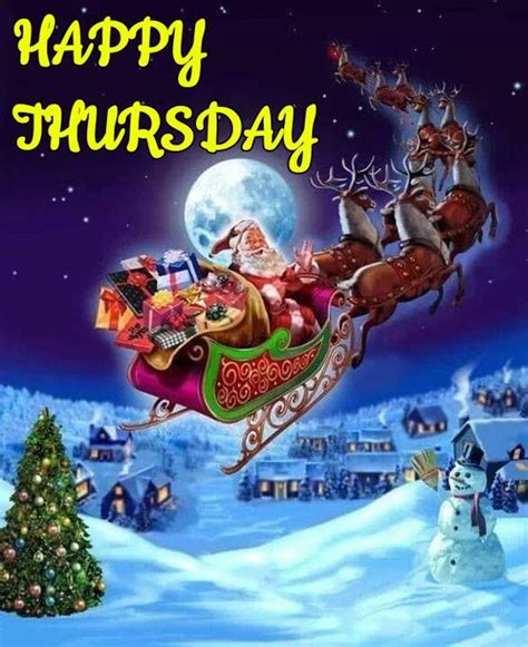 Santa And Reindeer Happy Thursday Quote Pictures, Photos, and Images for Facebook, Tumblr ...