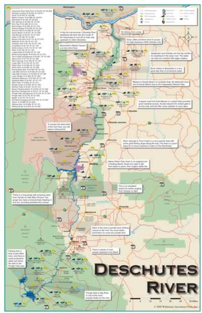 Lower Deschutes River Map