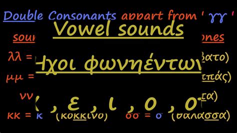 Greek Lesson 2 : Consonants and Vowels - Athens - YouTube