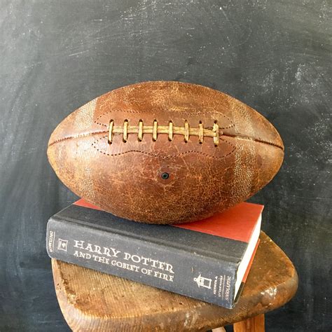 Vintage leather football 1940s 50s sports memorabilia | Etsy | Vintage ...