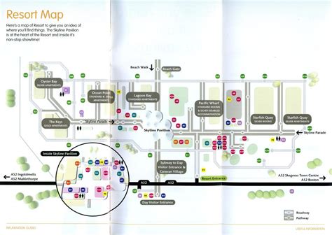 Butlins Skegness Map from 2010