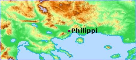 Map - Philippi - BibleBento.com