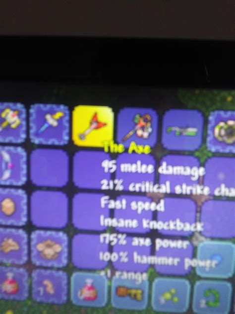 Got the axe first try : r/Terraria