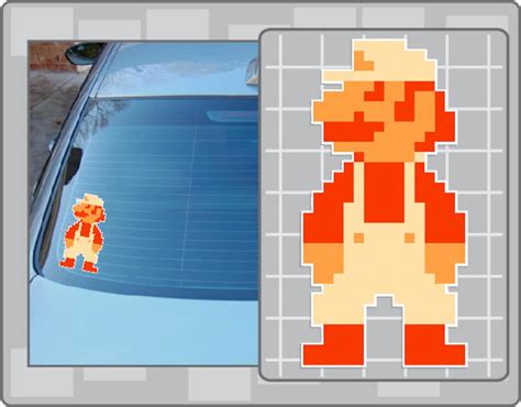 FIRE MARIO Sprite Vinyl Decal No. 1 From Super Mario Bros. - Etsy