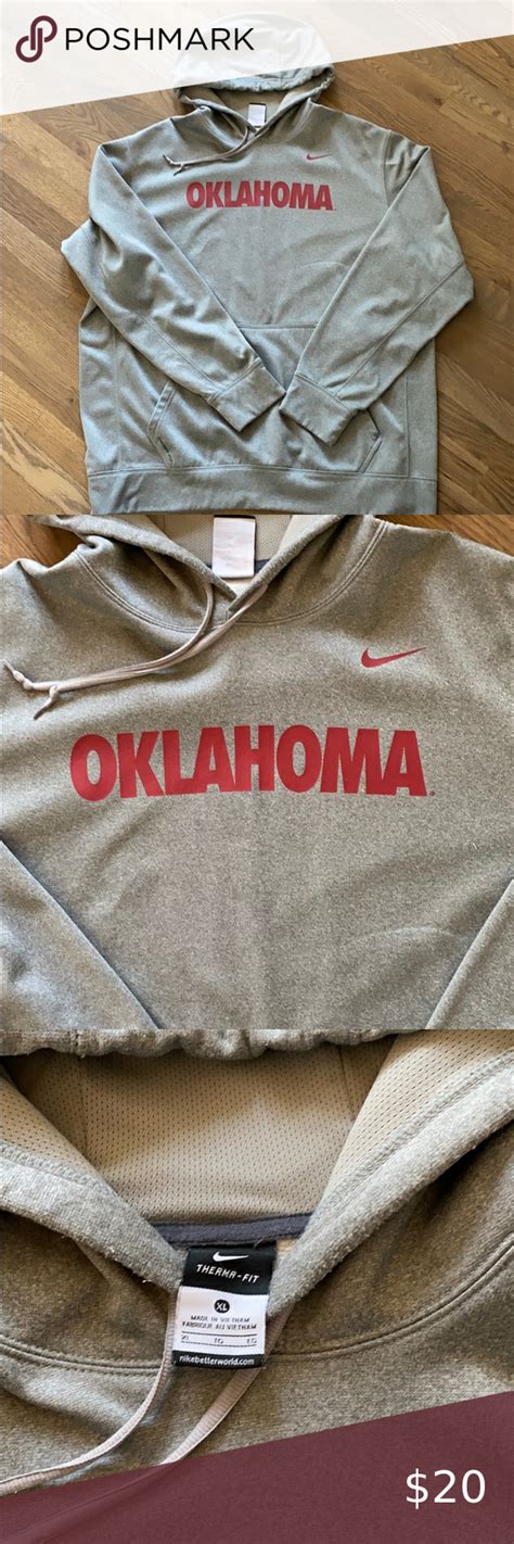 Men’s Nike University of Oklahoma (OU) Hoodie | Nike shirts, Comfy ...