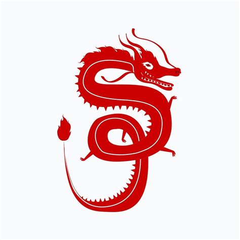 Traditional Chinese dragon red psd cute zodiac sign design element | premium image by rawpixel ...