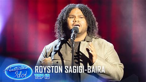 Royston Sagigi-Baira sings 'I Won't Let You Go' by James Morrison | Top 10 | Australian Idol ...