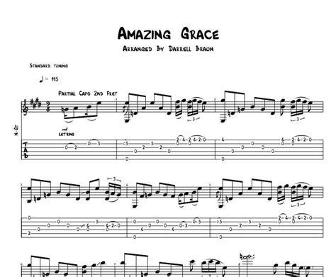 Amazing Grace Celtic Acoustic Guitar Sheet Music - Etsy