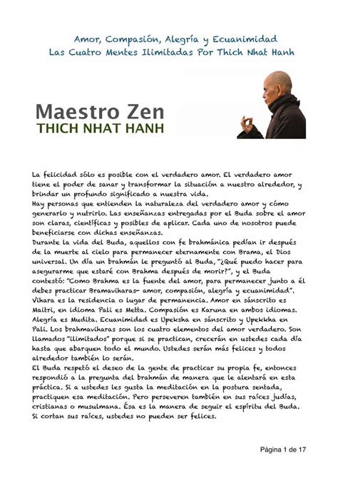 (PDF) Thich Nhat Hanh - escoladelesser.com · Amor, Compasión, Alegría y ...