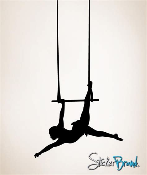 Image result for trapeze artist silhouette | Trapeze artist, Vinyl wall decals, Circus