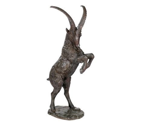 Mountain Goat Bronze Statue