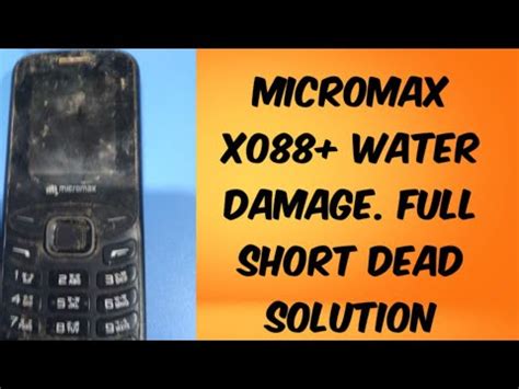 Micromax x088+ water damage & full short dead solution by not 100% solution (27) - YouTube