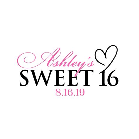 Custom Sweet 16 Party Logo 30 Invitations Sweet Sixteen - Etsy | Party logo, Sweet 16, Sweet sixteen