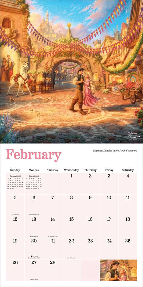 Thomas Kinkade 2023 Disney Calendar - Printable Calendar 2023