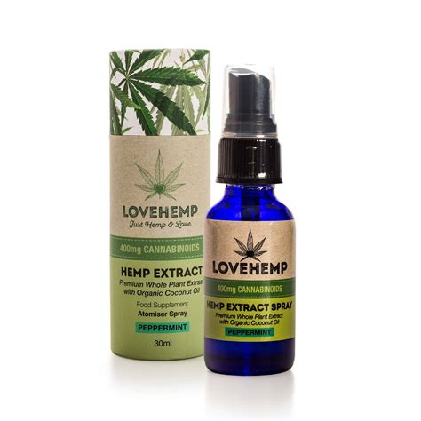 Love Hemp 400mg CBD Oil Spray 30ml | CBD Hemp Oil UK