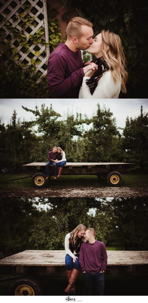 Barthel Fruit Farm Mequon Engagement Photos - FORTE