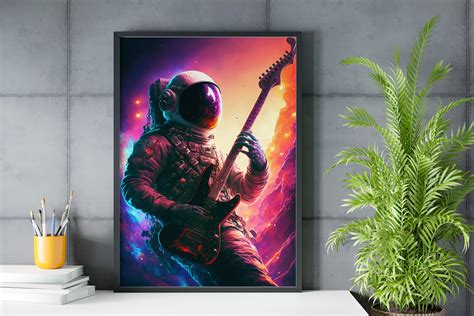 Astronaut in Space Poster Print Astronaut Wall Art Space - Etsy