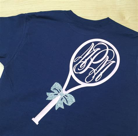 Girls Long Sleeve Monogrammed Tennis Shirt © Tennis T-shirt