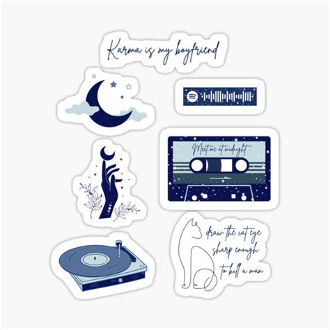 "Midnights - Taylor Swift Collage Aesthetic" Sticker for Sale by ...