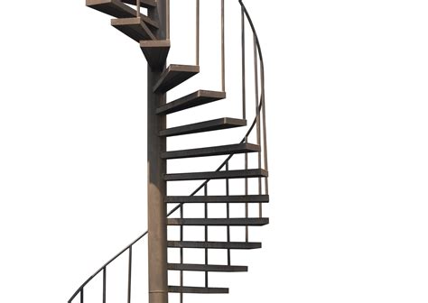 The old metal spiral staircase on transparent background 17296583 PNG