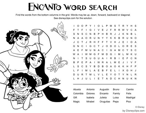 Printable Disney Word Search Games | Disneyclips.com