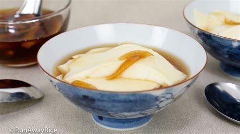 Tofu Pudding with Ginger Syrup (Dau Hu Nuoc Duong / Tao Pho) | Recipe | Tofu pudding, Tofu ...