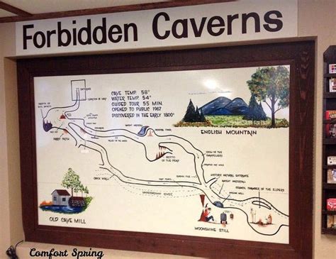 Map of Forbidden Caverns Forbidden Caverns, Sevierville, Tennessee ...