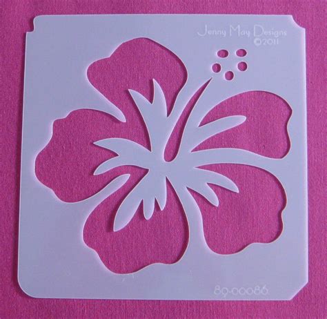 Large Hibiscus Stencil | Flower stencil, Flower stencil patterns ...