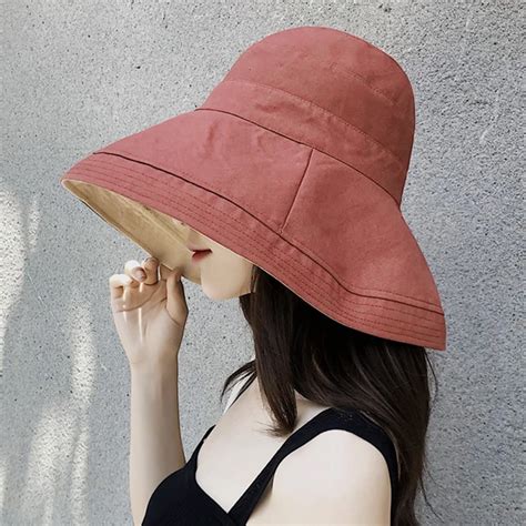 Aliexpress.com : Buy Fashion Cotton Linen Bucket Women Bucket Hats Outdoor Plain Wide Brim ...