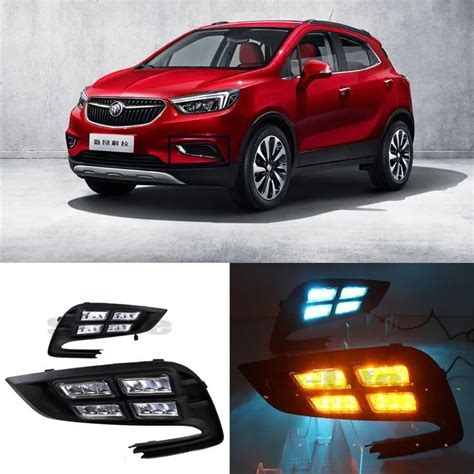 3 Colors Functions LED Daytime Running Light Fog Bulbs For Buick Encore ...