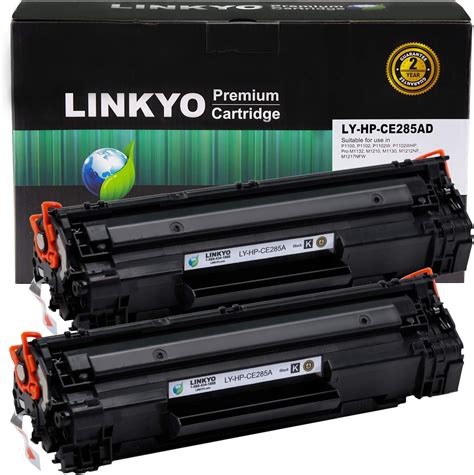 Buy LINKYO Compatible Toner Cartridge Replacement for HP 85A CE285A Black, 2-Pack Online at ...