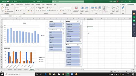 Excel Pivottable A Pivotchart And A Slicer On One Sheet | My XXX Hot Girl