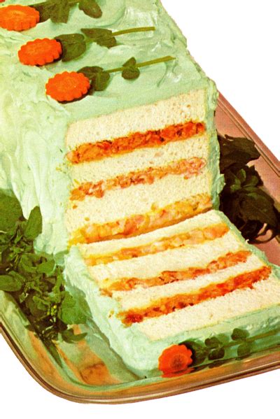 Frosted sandwich loaf | Sandwich loaf, Party sandwiches, Vintage recipes