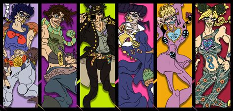 ArtStation - All JoJo's Animated main protagonist in OINGO BOINGO STYLE ...