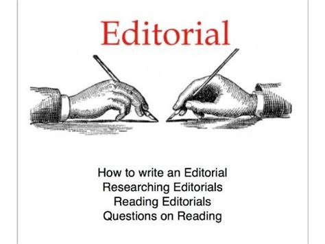 Editorial Writing, How to Write, Research, Reading and Questions | Teaching Resources