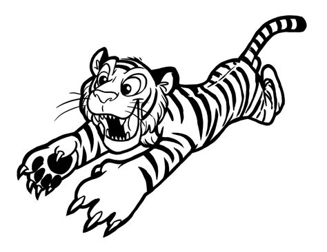 Baby tiger coloring pages to download and print for free