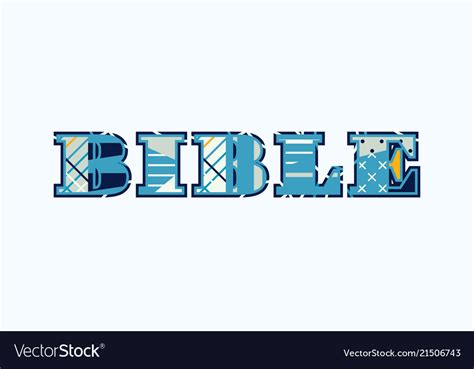 Bible concept word art Royalty Free Vector Image