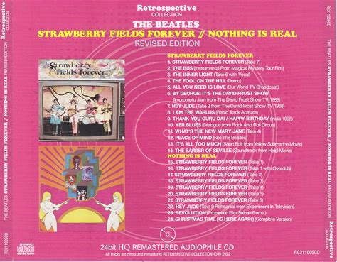 Beatles Cd - Strawberry Fields Forever / Not Revised Edition