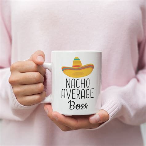 Funny Boss Gift Funny Boss Mug Boss Mugs Nacho Average Boss - Etsy