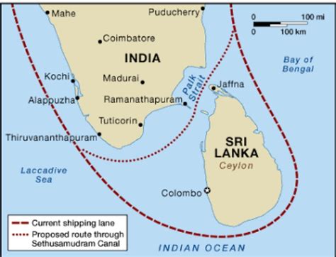 THE PALK STRAIT ON INDIA MAP - Brainly.in