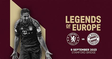 Bayern Munich Legends to play Chelsea FC Legends on September 9!