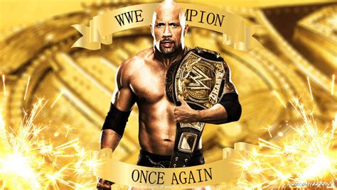 WWE The Rock WWE Champion Once Again Wallpaper by Timetravel6000v2 on DeviantArt