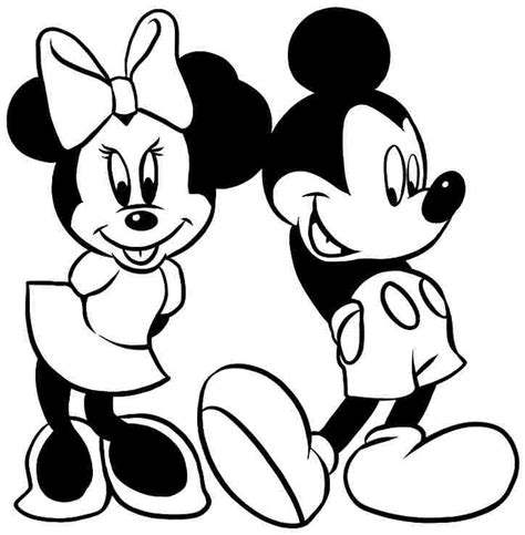 Mice Easy Coloring Pages