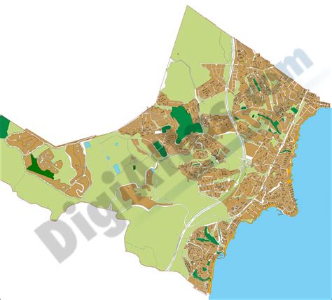 Orihuela - city map