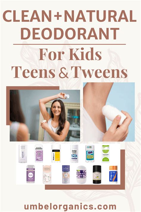 Natural, Non-Toxic Deodorant For Kids, Tweens & Teens - Umbel Organics